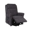 New York Dual Motor Riser Recliner in Graphite Grey